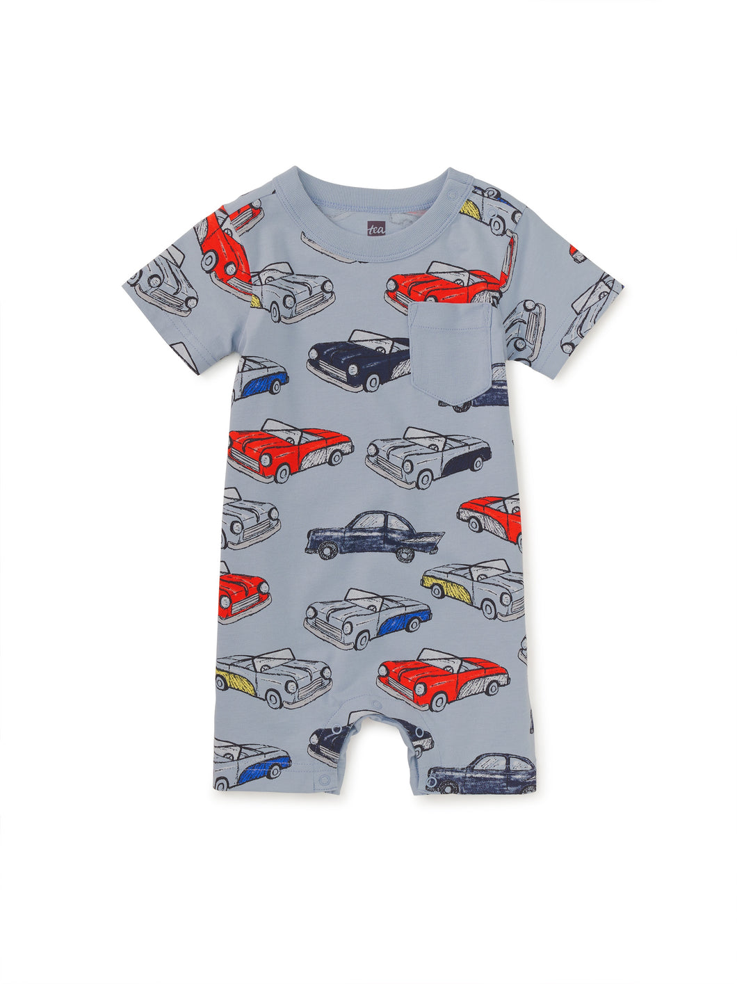 Cuban Cars Shortie Romper