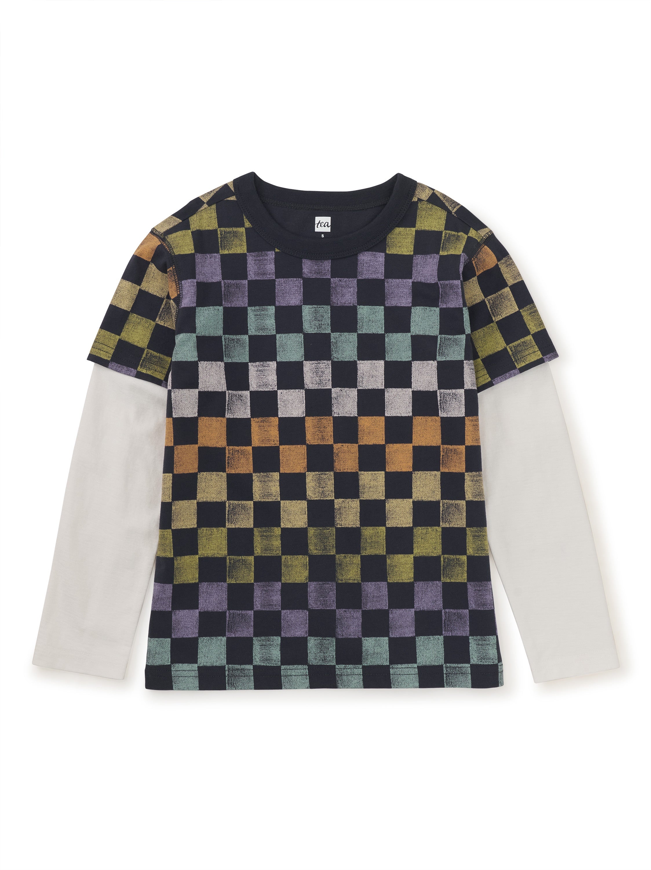 Checkerboard Layered Tee