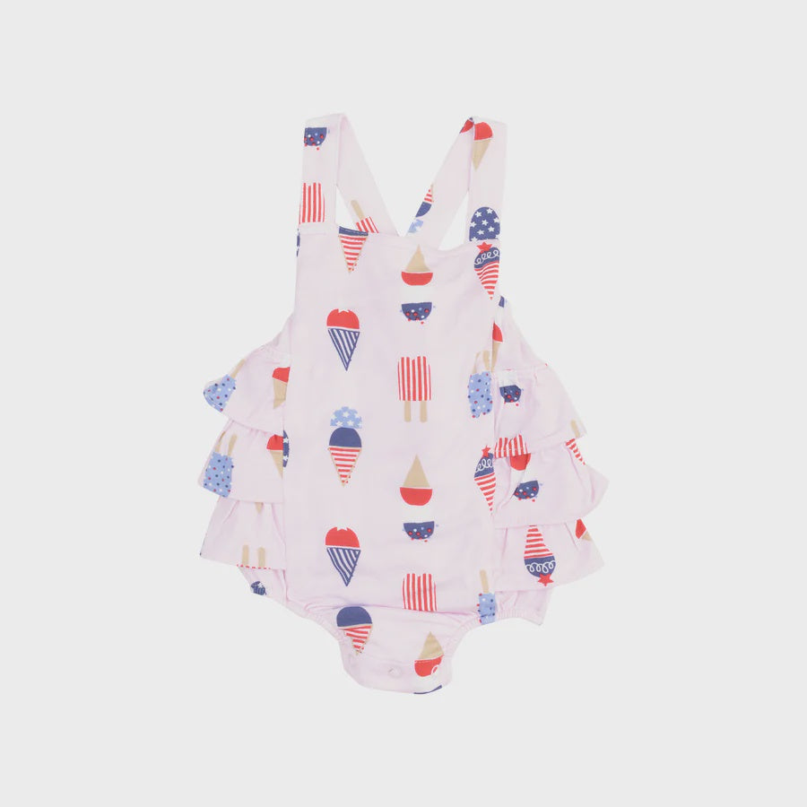 American Ice Cream Ruffle Sunsuit
