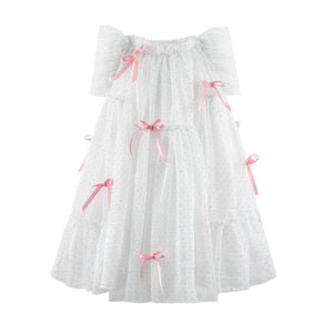 Jolie Bow Shimmer Dress