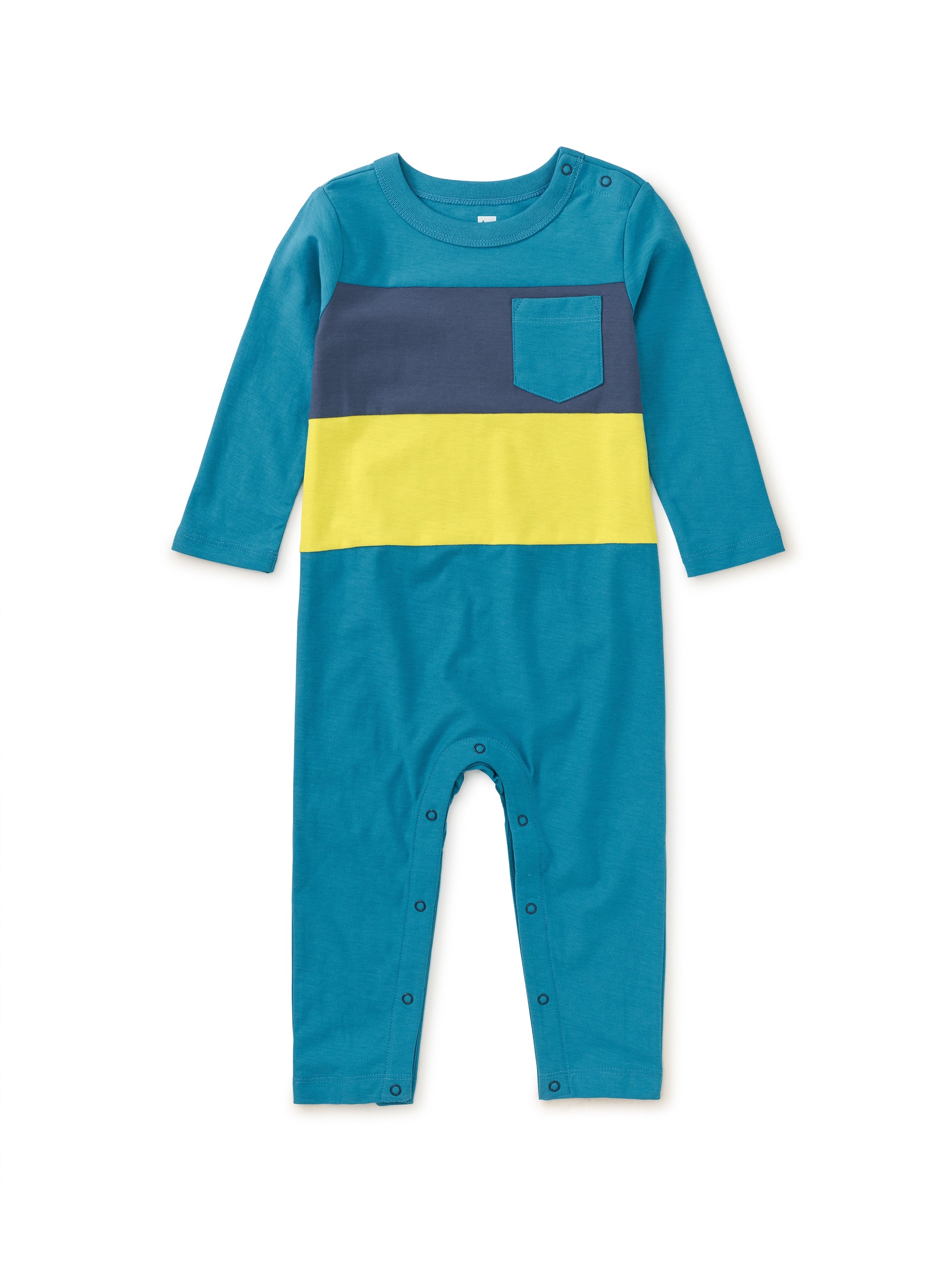 Blue Striped Romper