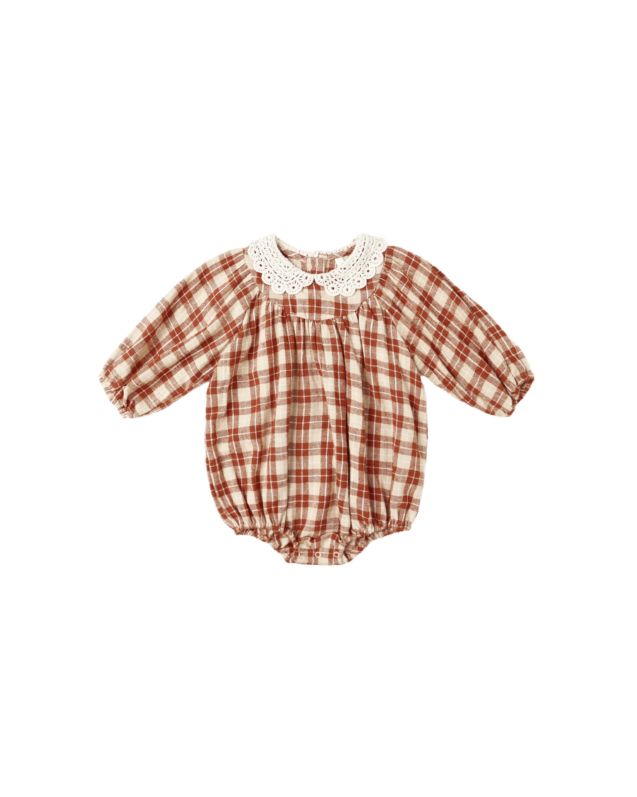 Red Plaid Heidi Romper