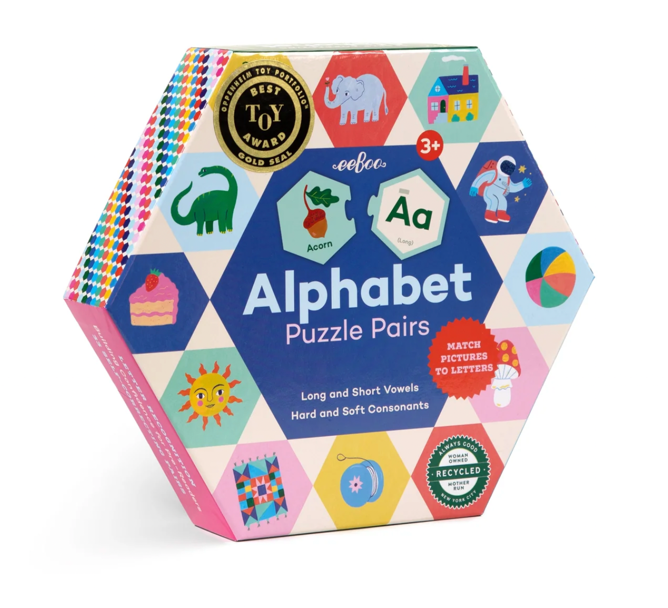 Alphabet Hexagon Puzzle Pairs