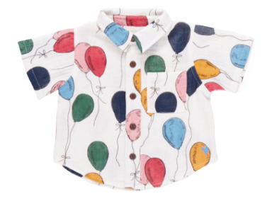 Balloons Collard Shirt