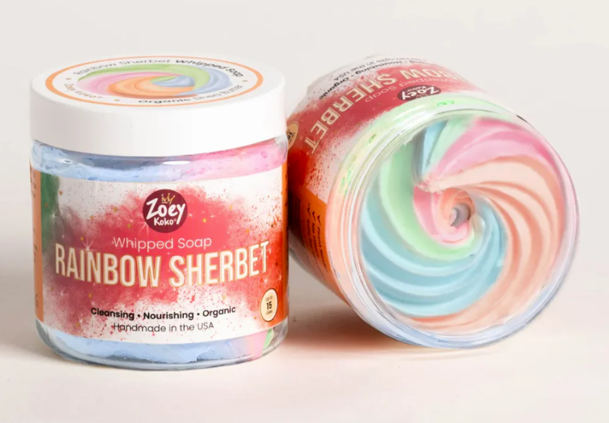 Rainbow Sherbet Whipped Soap