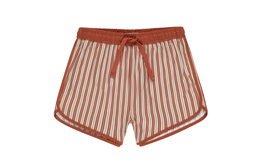 Poppy Stripe Swim Trunk