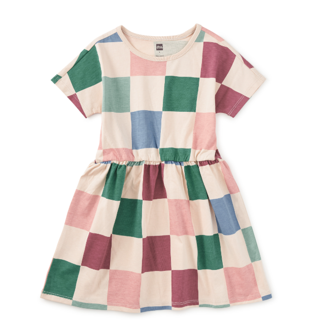 Checkerboard Twirl Dress