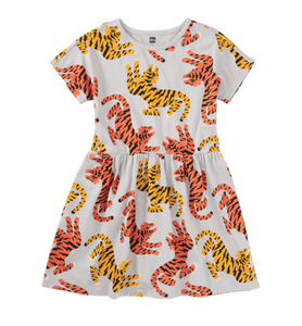 Lightning Tiger Twirl Dress