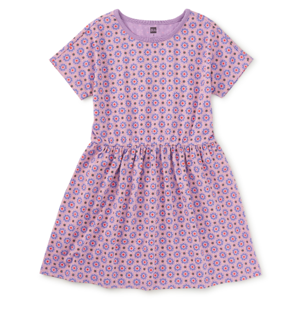 Korean Tiles Twirl Dress