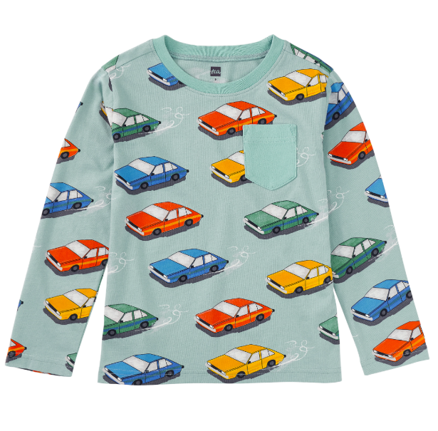 Vintage Cars Pocket Tee