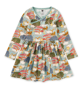 Folktale Wrap Neck Dress