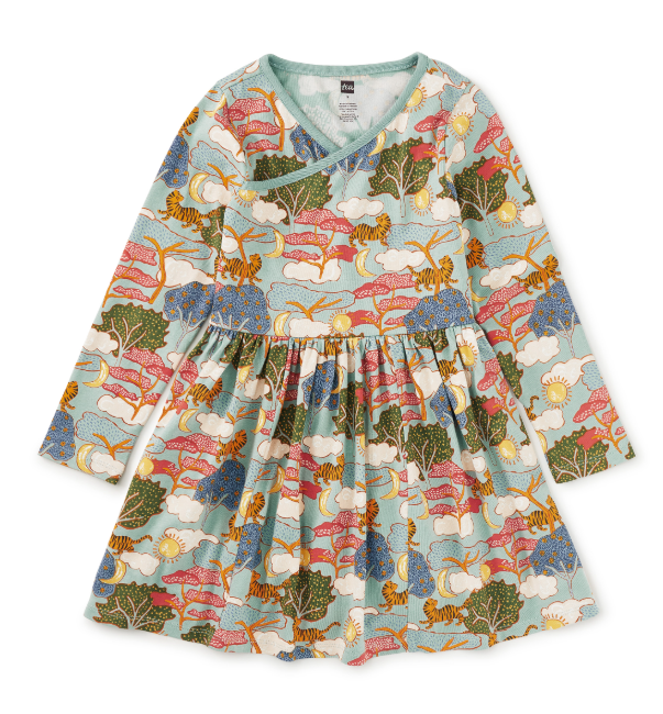 Folktale Wrap Neck Dress