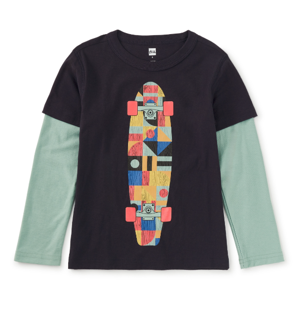 Skateboard Layered Tee
