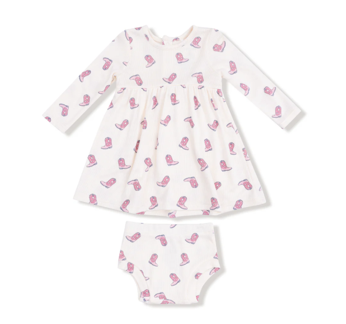 Cowgirl Boots Dress Set