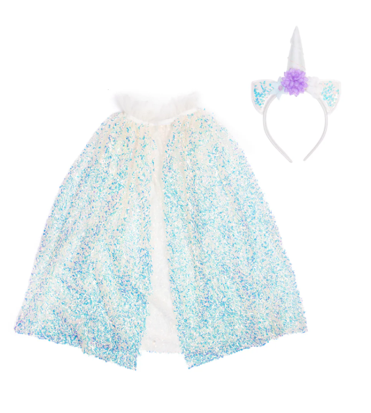 Unicorn Sparkle Cape + Headband