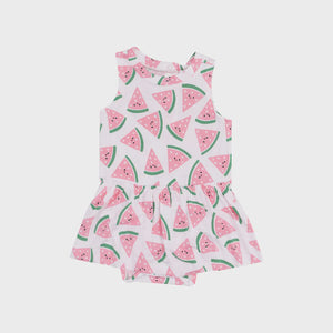 Watermelon Hearts Bodysuit w/Skirt