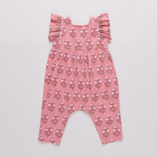 baby girls elsie jumper - pink strawflower