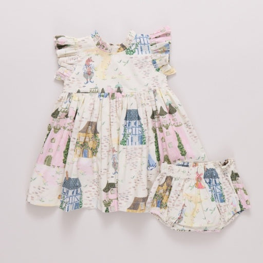 baby girls jennifer dress set - whimsical castle
