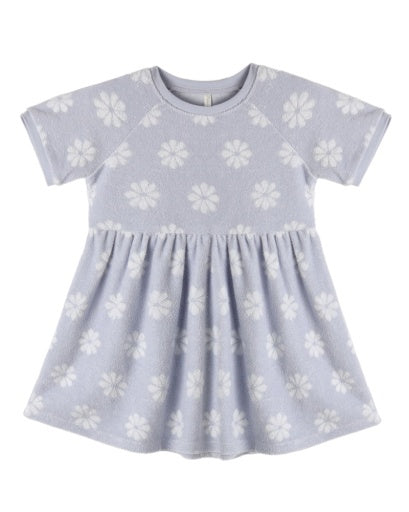 RAGLAN DRESS PERIWINKLE DAISY