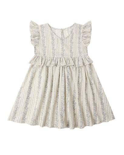 BRIELLE DRESS BLUE FLORAL