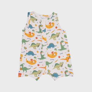 Veggie Dinos Sleeveless Shortie Romper