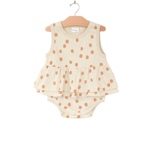 Dotty Saffron Romper