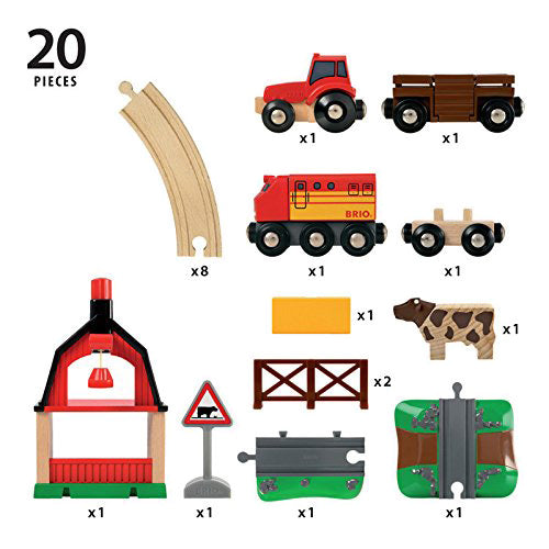 Brio Farm Railway Set