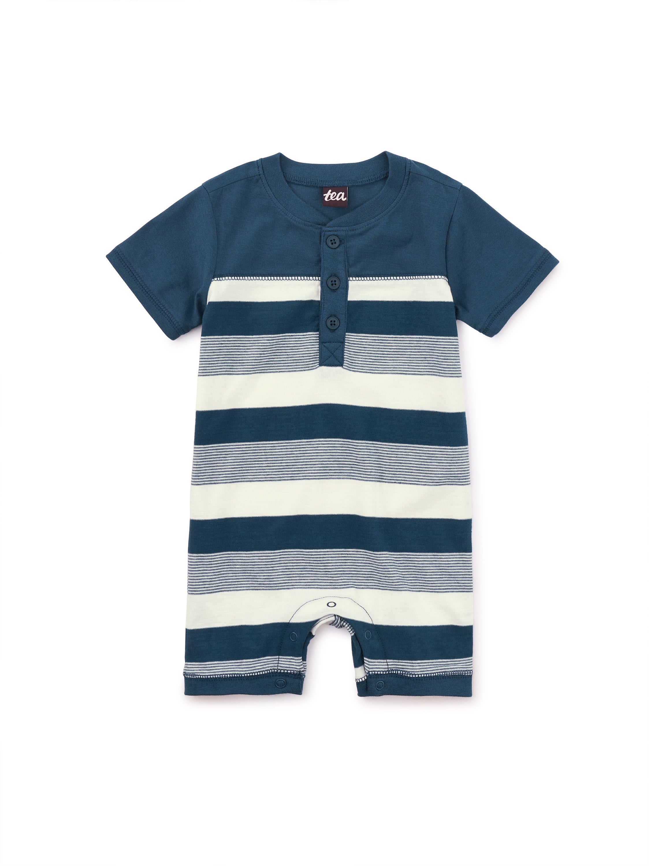 Whale Stripe Romper