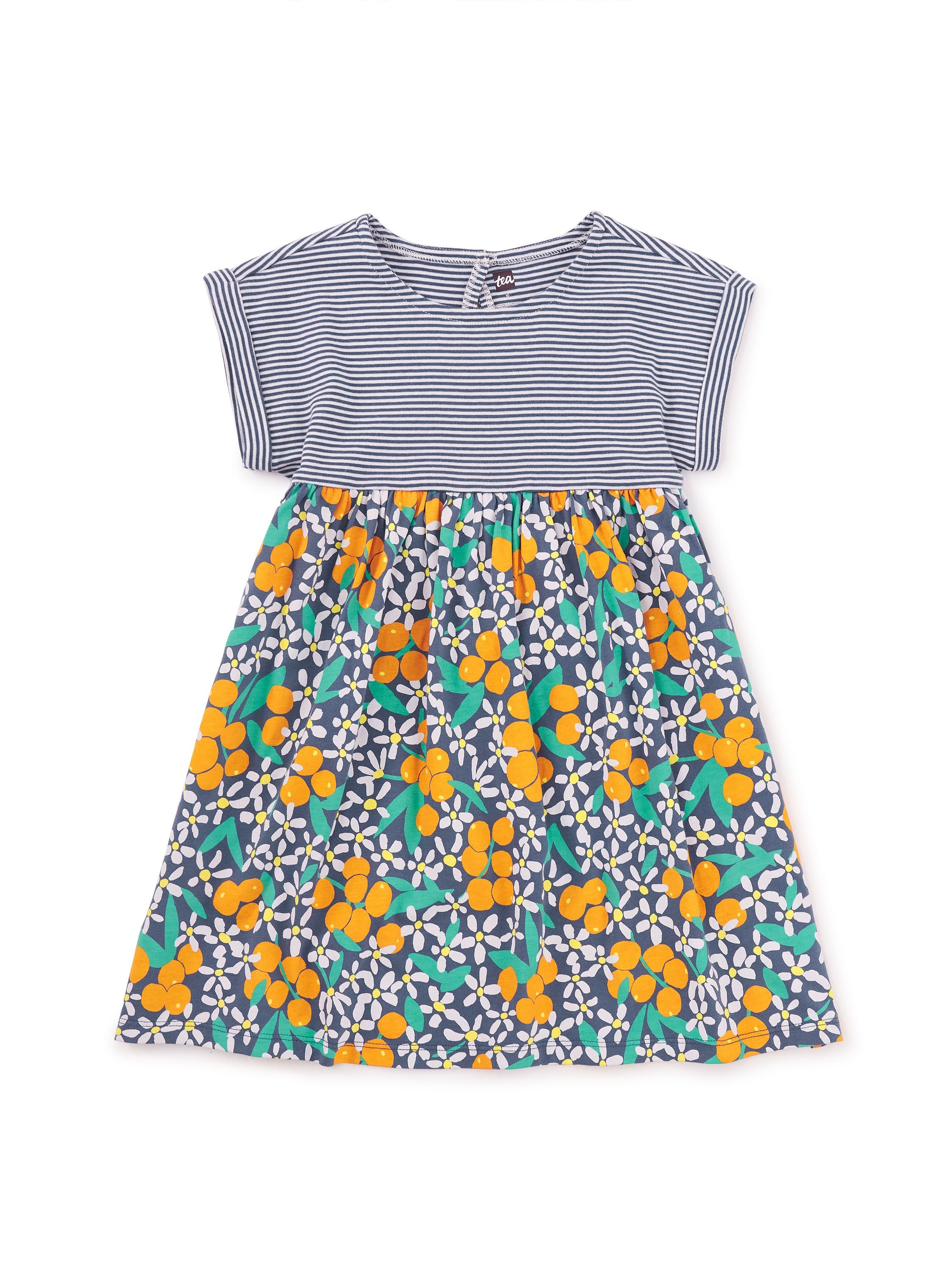 Orange Floral Dress