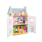Blue Bird Dollhouse with Furniture