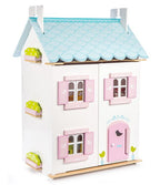 Blue Bird Dollhouse with Furniture